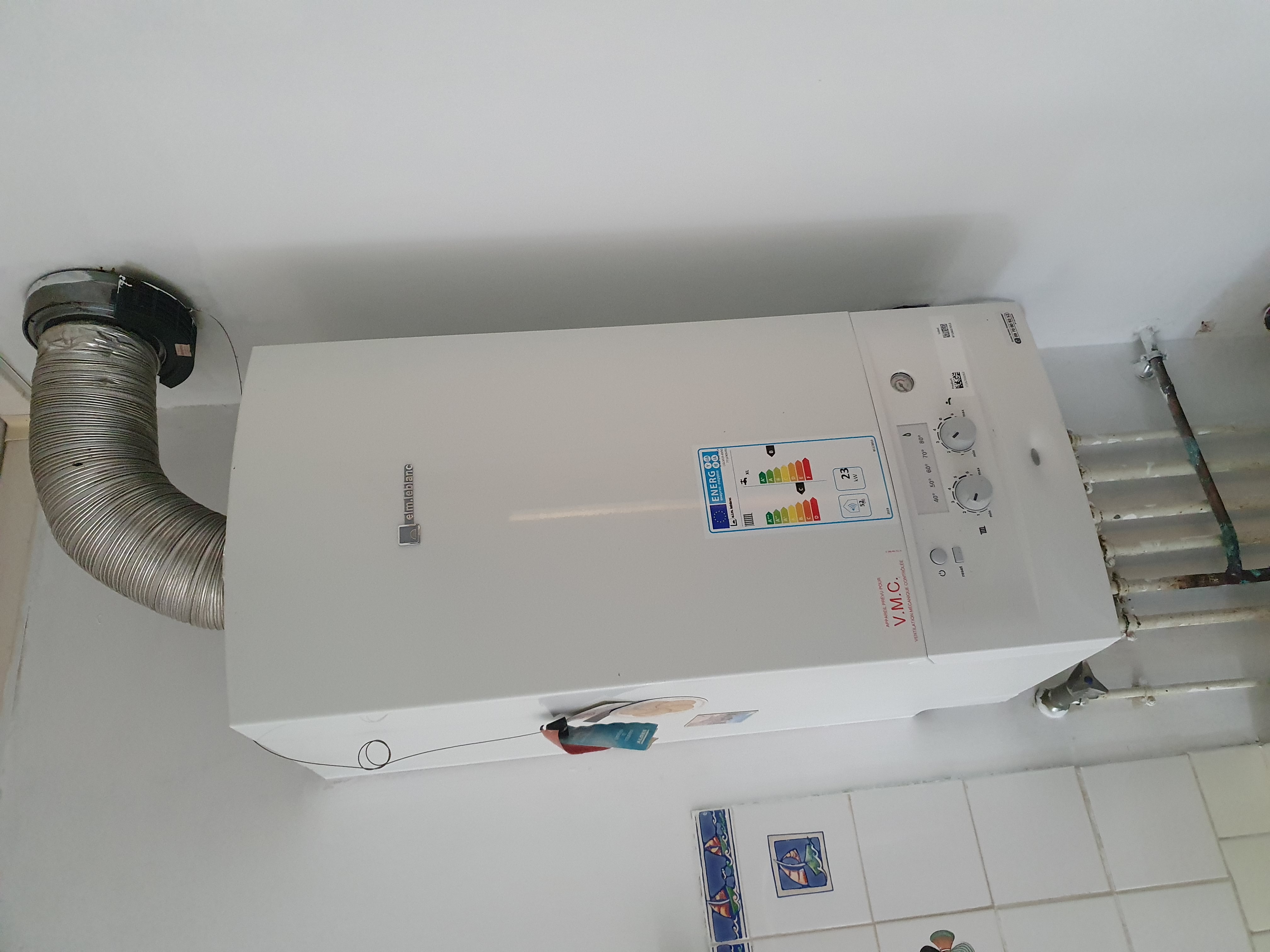 Colonnes plomberie immeuble